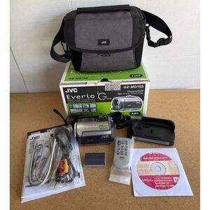 JVC Everio Camcorder 30GB GZ-MG155U Tested & Working w Case, Charger, Battery